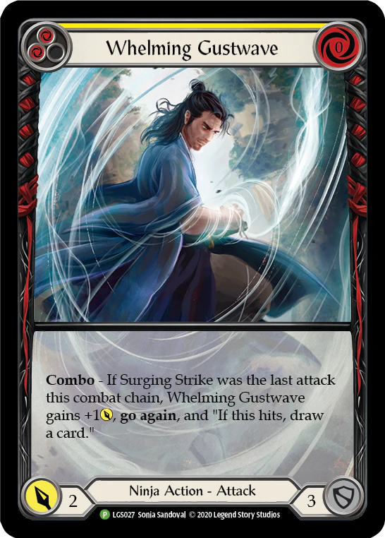 Whelming Gustwave (Yellow) [LGS027] (Promo)  Rainbow Foil
