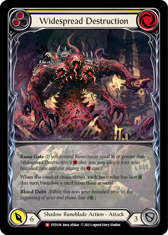 Widespread Destruction (Extended Art) [DTD138] (Dusk Till Dawn)  Rainbow Foil