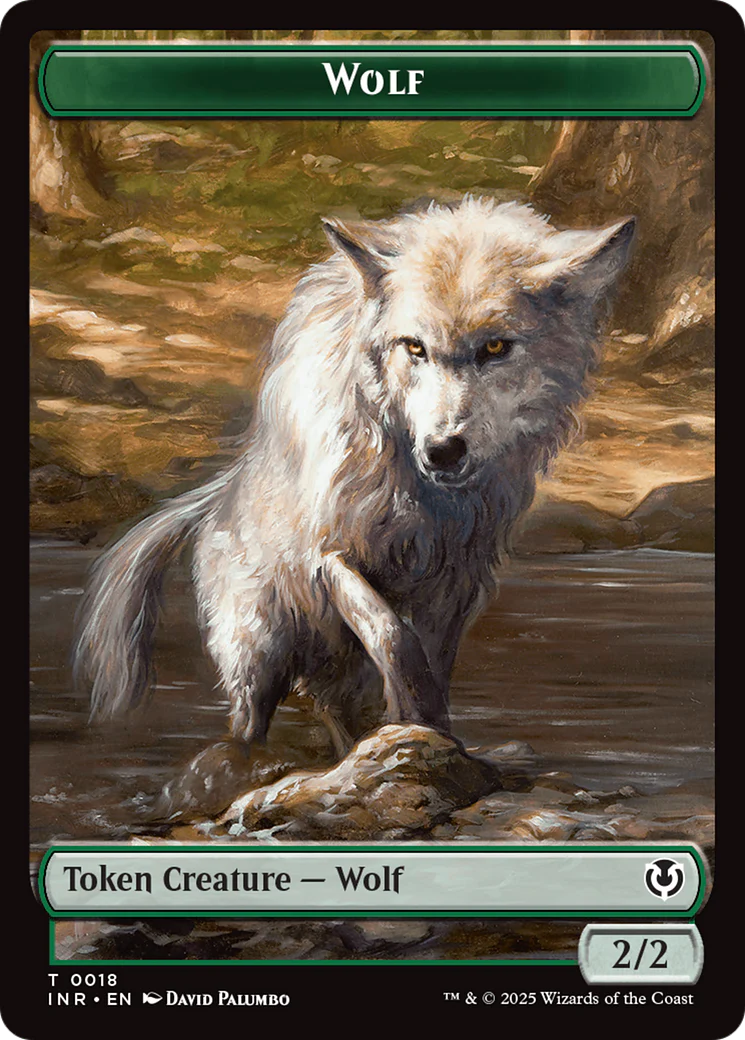 Wolf (0009) // Wolf (0018) Double-Sided Token [Innistrad Remastered Tokens] - Image 2