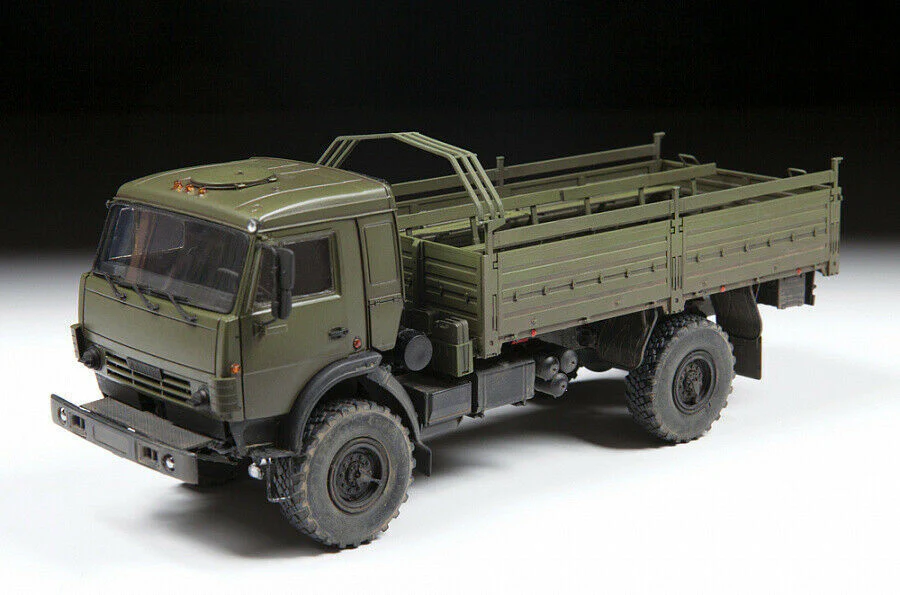 Zvezda 1/35 Russian military 2-axle truck K-4350 Plastic Model Kit - Image 3