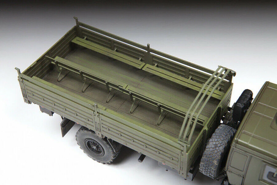 Zvezda 1/35 Russian military 2-axle truck K-4350 Plastic Model Kit - Image 4